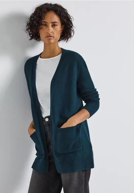Thumbnail - Street One Frauen Offener Cardigan in Türkis, Gr: 44