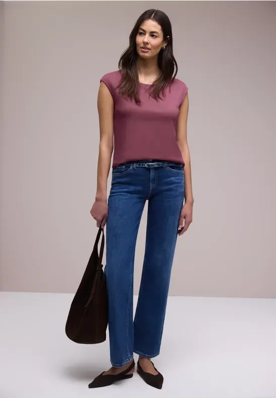 Street One Frauen Basic Shirt in Rosa, Gr: 44