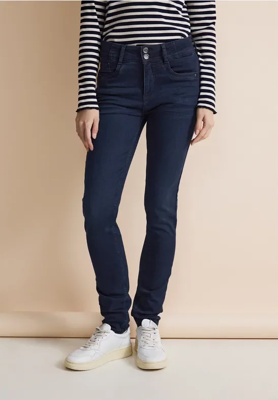 Street One Frauen Free to move Jeans in Blau, Gr: 24