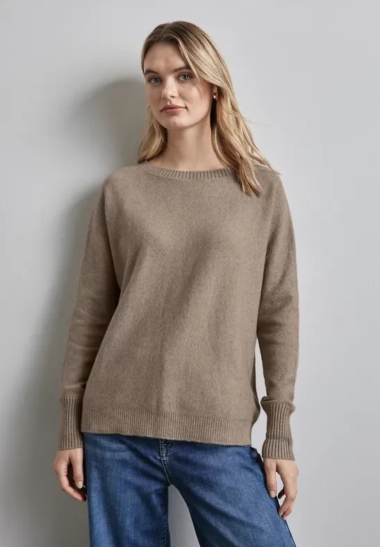 Thumbnail - Street One Frauen Dolman Pullover in Beige, Gr: 36