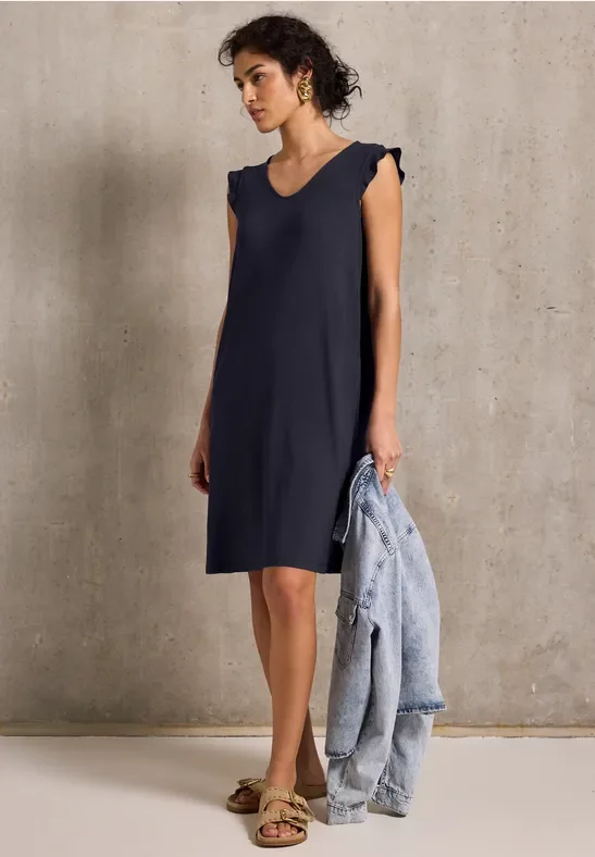 Thumbnail - Street One Studio Frauen Jersey-Kleid in Blau, Gr: 44