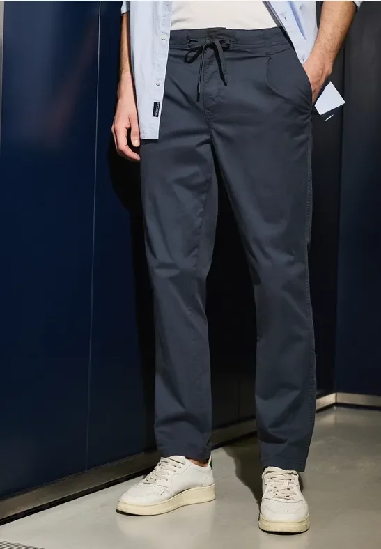 Thumbnail - Street One MEN Männer Moderne Chino in Blau, Gr: 31