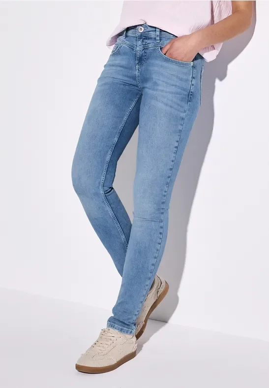 Thumbnail - Street One Frauen Slim Fit Jeans in Blau, Gr: 27