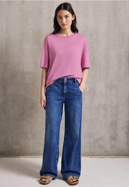 Thumbnail - Street One Studio Frauen Lässiges Shirt in Pink, Gr: 34