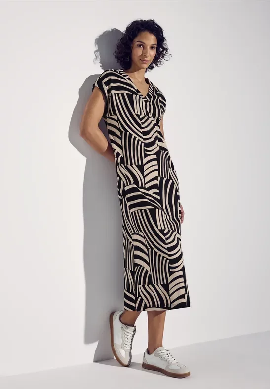 Street One Frauen Ärmelloses Kleid in Schwarz, Gr: 40