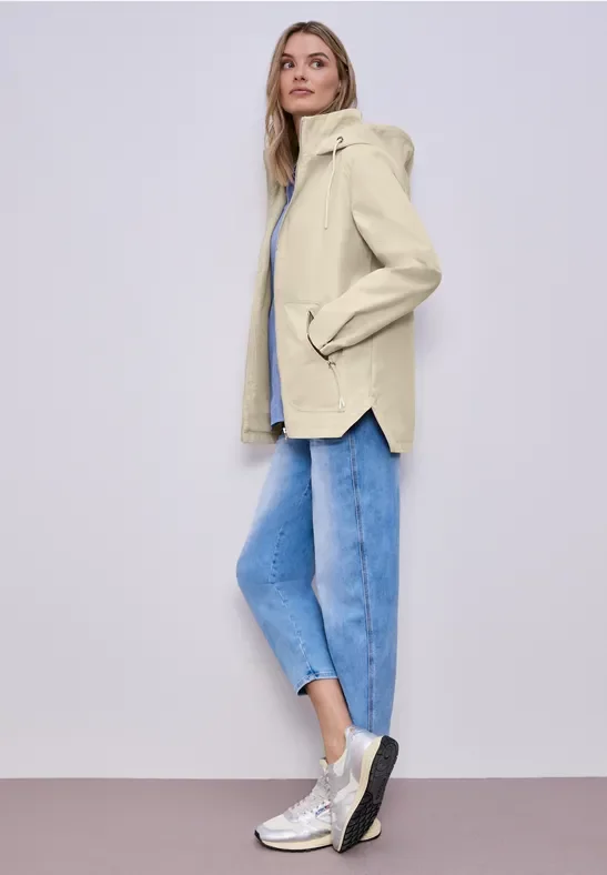 Street One Frauen Parka in Beige, Gr: 34