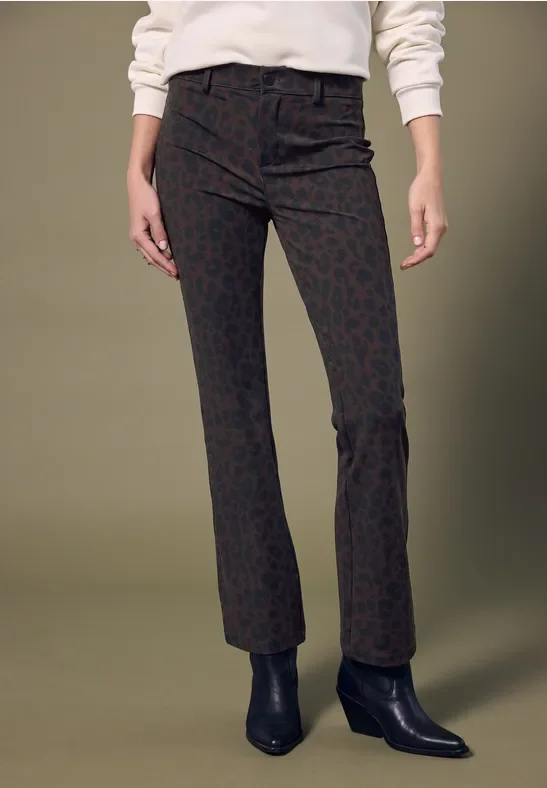 Thumbnail - Street One Studio Frauen Bootcut Leo Hose in Braun, Gr: 38