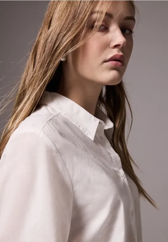 Thumbnail - Street One Studio Frauen Bluse im Loose Fit in Weiß, Gr: 46