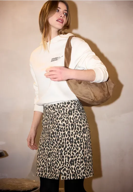 Street One Studio Frauen Kurzer Bleistiftrock in Schwarz, Gr: 42