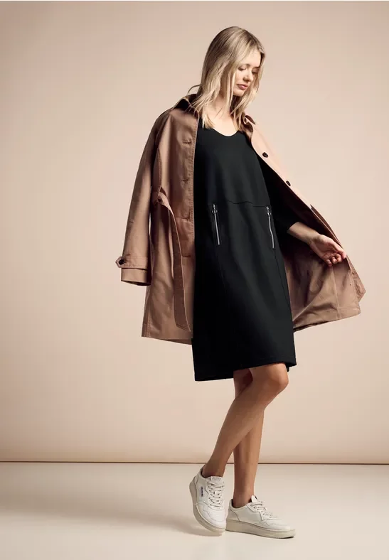 Thumbnail - Street One Frauen Sweatkleid in Schwarz, Gr: 40