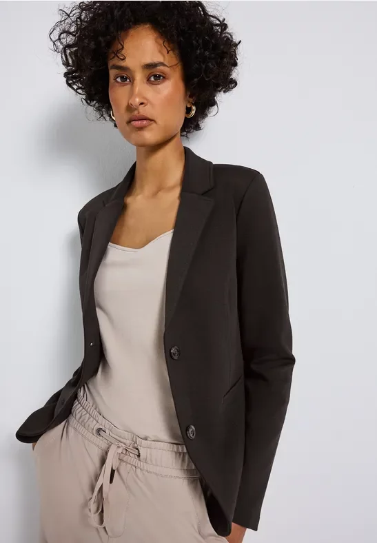 Street One Frauen Basic Blazer in Braun, Gr: 36