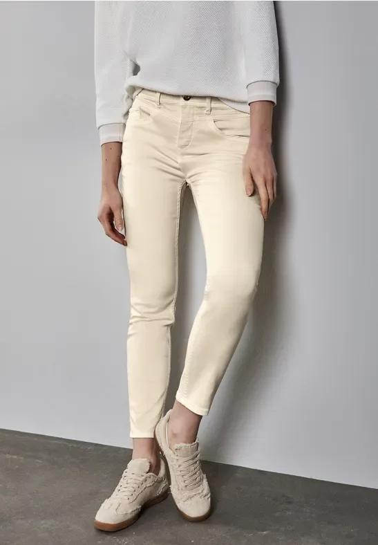 Thumbnail - Street One Frauen Slim Fit Jeans in Weiß, Gr: 31
