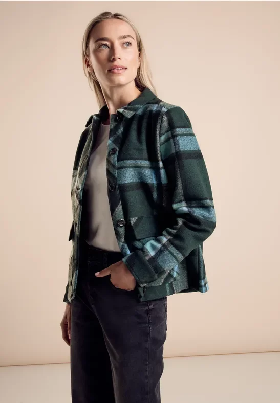 Thumbnail - Street One Frauen Kurze Jacke in Grün, Gr: 46