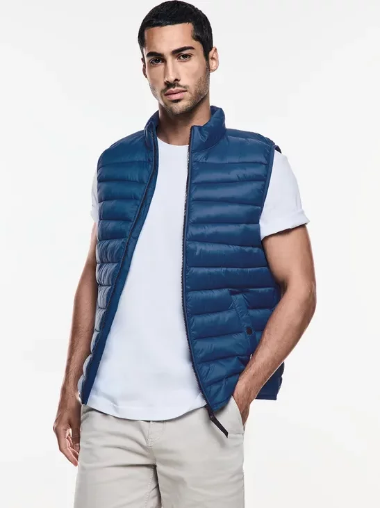 Street One MEN Männer Leichte Steppweste in Blau, Gr: S