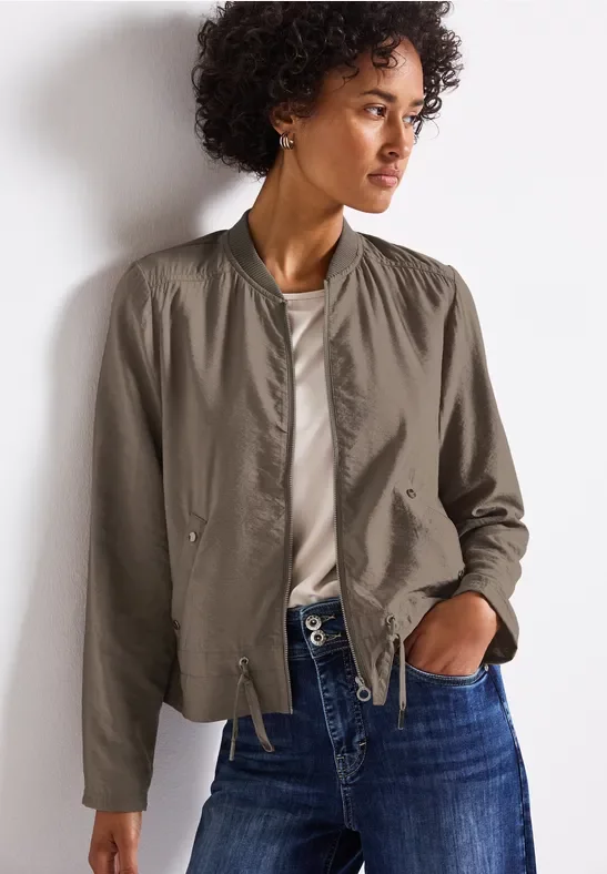 Thumbnail - Street One Frauen Sommerlicher Blouson in Braun, Gr: 36