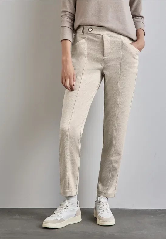 Thumbnail - Street One Frauen Hose im Casual Fit in Weiß, Gr: 42