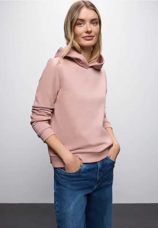 Thumbnail - Street One Frauen Sweatshirt mit Kapuze in Rosa, Gr: 34