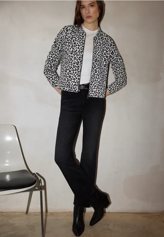 Street One Studio Frauen Leo Jacke in Schwarz, Gr: 40