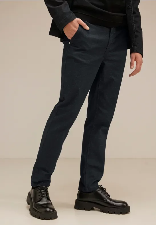 Street One MEN Männer Smart Chino in Schwarz, Gr: 29