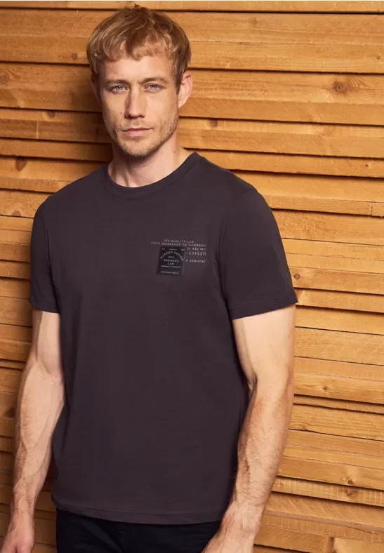 Street One MEN Männer T-Shirt mit Print in Rot, Gr: M