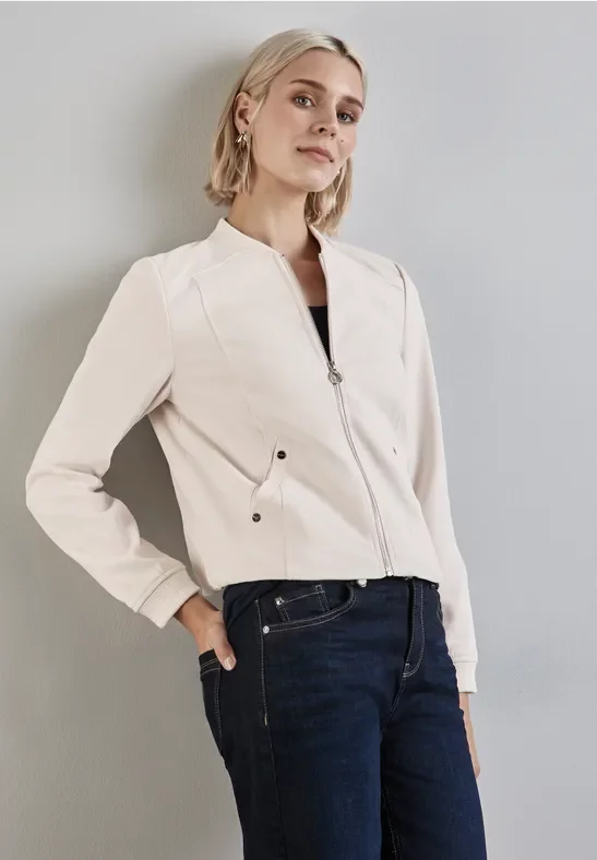 Street One Frauen Blouson in Weiß, Gr: 46