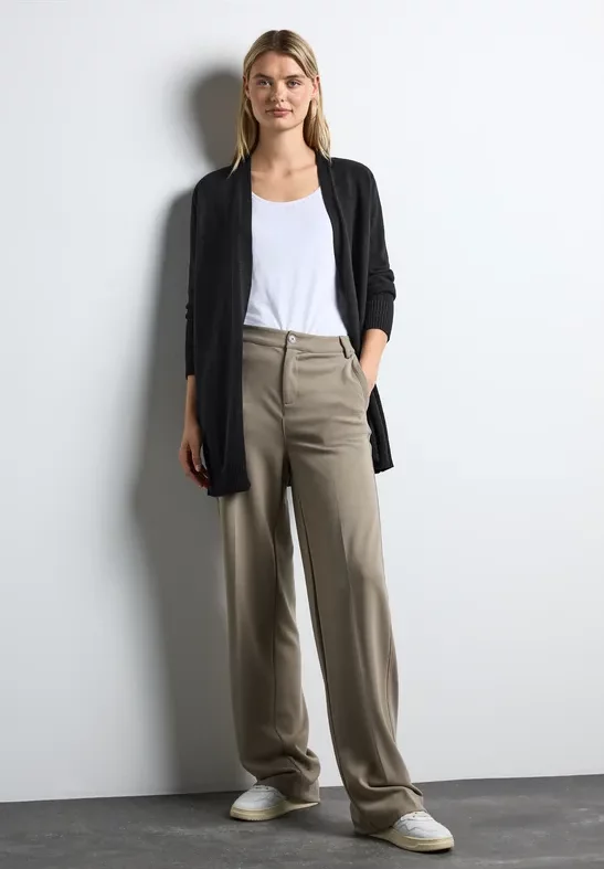 Thumbnail - Street One Frauen Offener Cardigan in Schwarz, Gr: 34