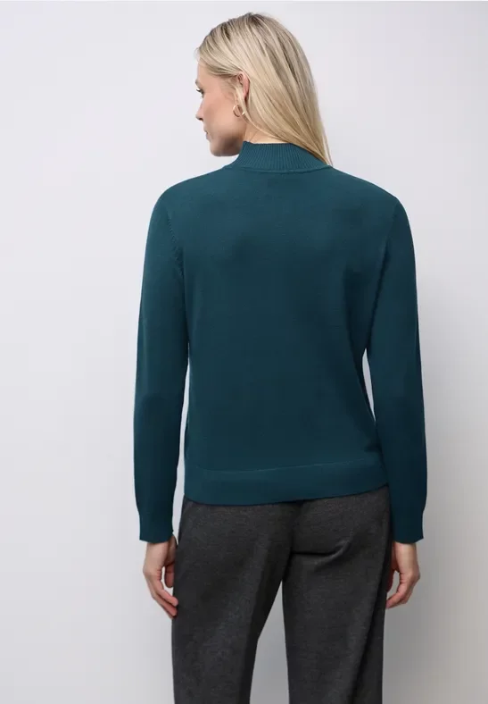 Thumbnail - Street One Frauen Turtleneck Pullover in Türkis, Gr: 38