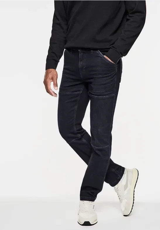 Street One MEN Männer Jeans im Regular Fit in Blau, Gr: 29