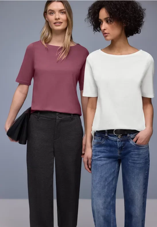 Street One Basic Shirt im 2er-Pack