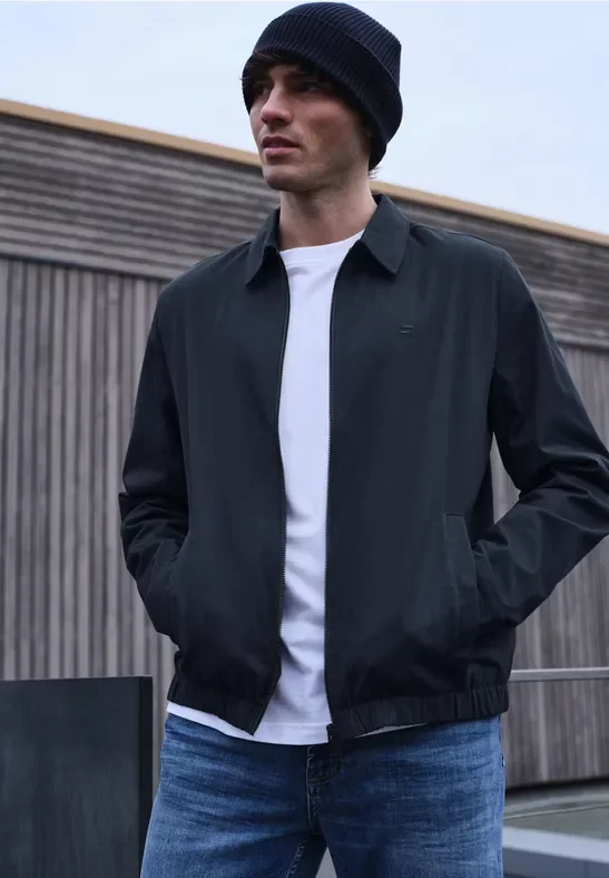 Street One MEN Männer Blouson mit Zipper in Blau, Gr: XXL
