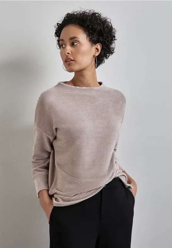 Street One Frauen Cordshirt in Beige, Gr: 34