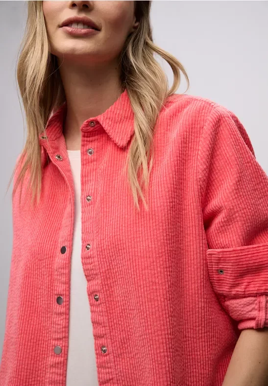 Street One Frauen Hemdbluse in Pink, Gr: 38