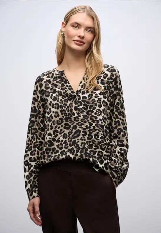 Street One Frauen Leo Tunika in Beige, Gr: 42