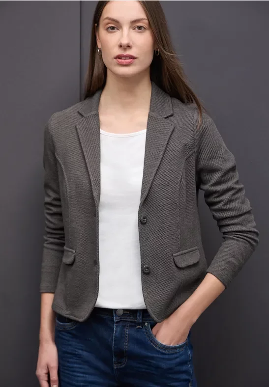 Thumbnail - Street One Frauen Basic Blazer in Braun, Gr: 34