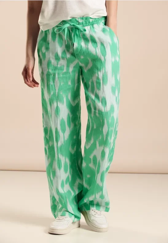 Thumbnail - Street One Frauen High Waist Hose in Grün, Gr: 36