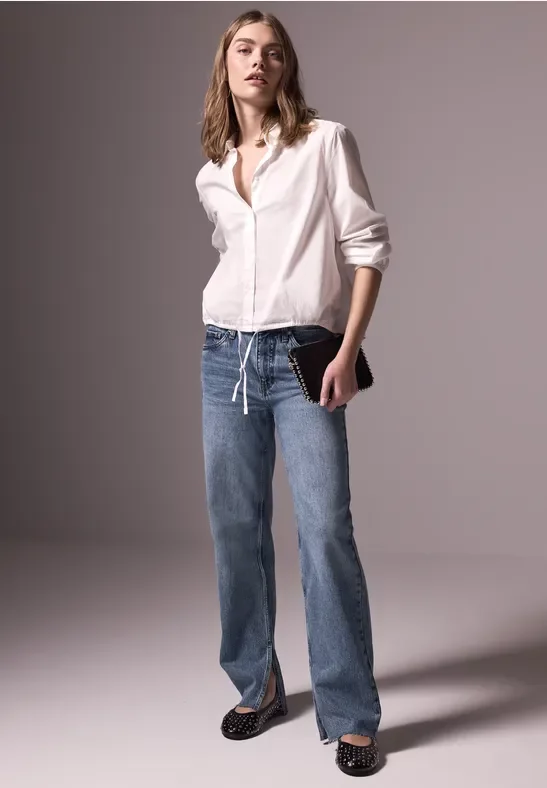 Thumbnail - Street One Studio Frauen Straight Leg Jeans in Blau, Gr: 36