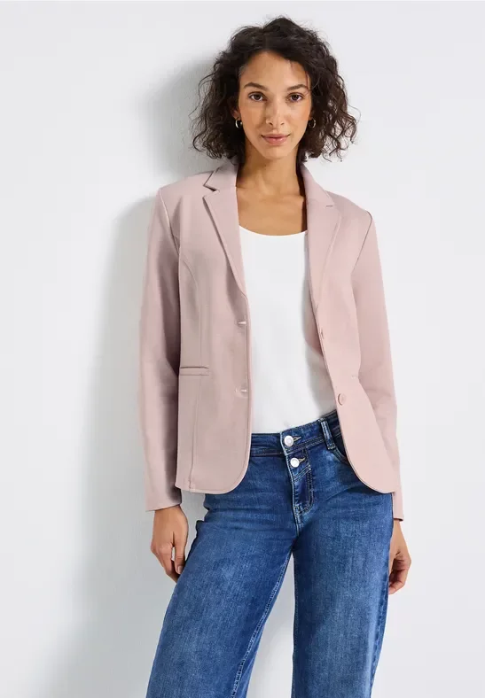 Street One Frauen Basic Blazer in Rosa, Gr: 46
