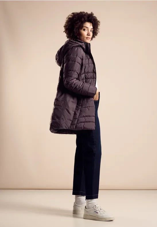 Street One Frauen Steppjacke in Braun, Gr: 34