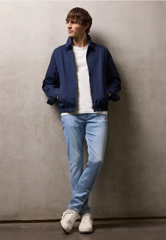 Street One MEN Männer Slim Leg Jeans in Blau, Gr: 28