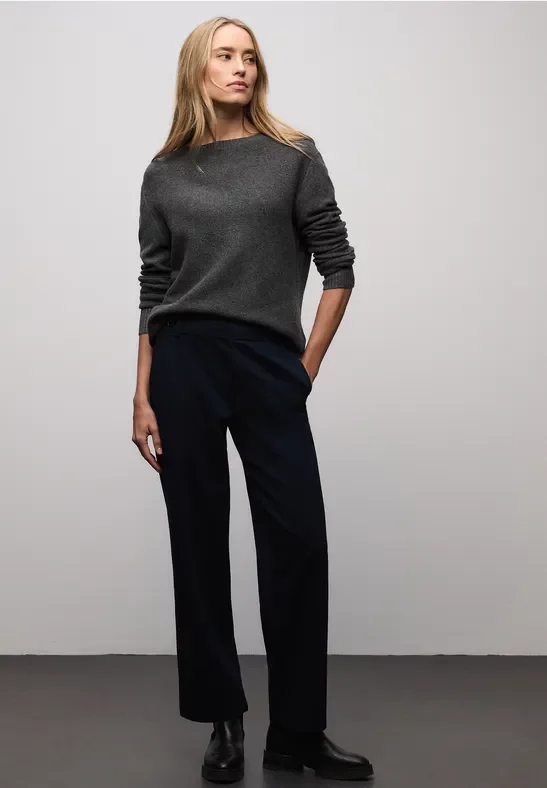 Thumbnail - Street One Frauen Langarmpullover in Grau, Gr: 40