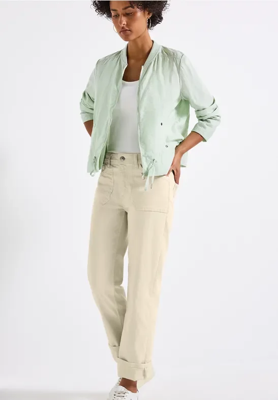 Thumbnail - Street One Frauen Straight Leg Jeans in Beige, Gr: 34