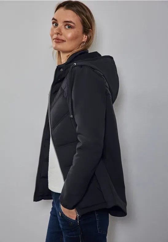 Thumbnail - Street One Frauen Kurze Softshelljacke in Blau, Gr: 34