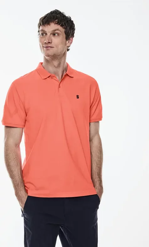 Thumbnail - Street One MEN Männer Piqué Poloshirt in Pink, Gr: M