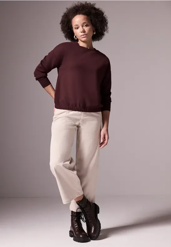 Thumbnail - Street One Studio Frauen Silk-Look Shirt in Rot, Gr: 34