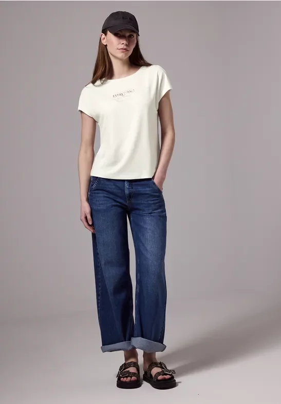 Thumbnail - Street One Studio Frauen T-Shirt mit Print in Weiß, Gr: 38