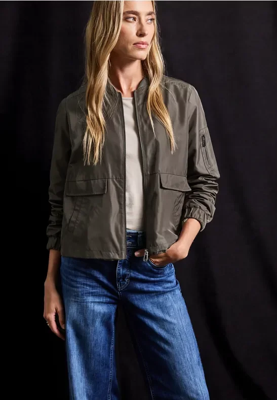 Street One Frauen Kurzer Blouson in Braun, Gr: 36