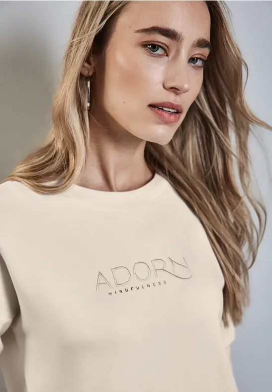 Thumbnail - Street One Frauen T-Shirt mit Schriftzug in Weiß, Gr: 34