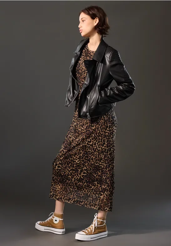 Street One Studio Frauen Bikerjacke in Schwarz, Gr: 34