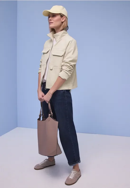 Thumbnail - Street One Frauen Kurze Jacke in Beige, Gr: 46