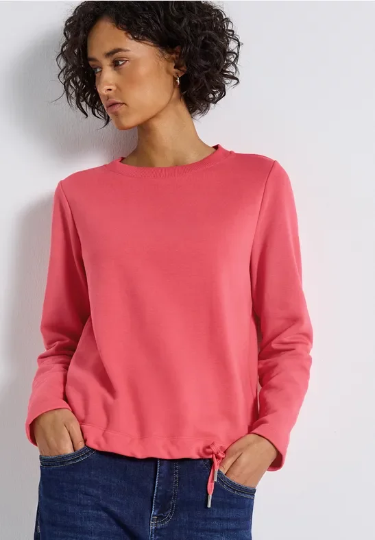 Street One Frauen Crewneck Sweatshirt in Rosa, Gr: 36